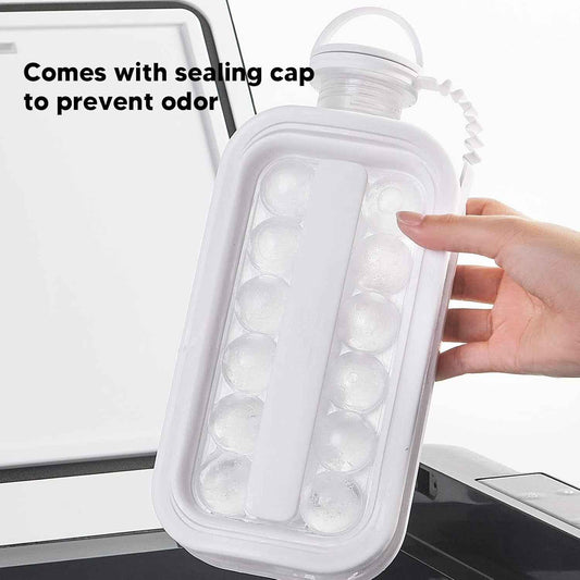 Ice Cube Trays 2 In 1 Portable Ice Ball Maker 17 Round Ice Cube Mold (1 Pc)