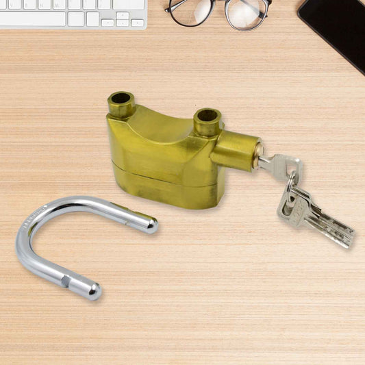 Security Alarm Metallic Lock System With 3 Keys (1 Set Mix Color)