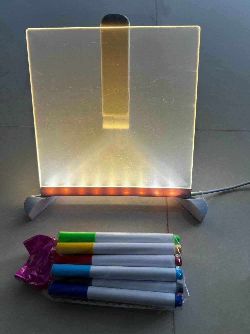 3D LED Light Glass Acrylic Writing pad - Best Deals at BeSh Deals®