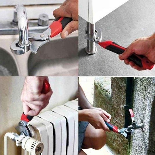 Stainless Steel Socket Adjustable Multi Function Wrench Spanner Set Tools (Pack of 2) - Best Deals at BeSh Deals®