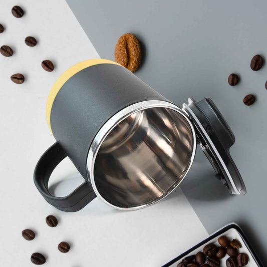 Insulated Coffee Mug With Spill-proof Lid (Approx 450ml 1 Pc)
