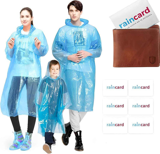 FULLY Reusable Wallet Rain Card Rain Coat for Adults (Set of 5) Multicolour - Best Deals at BeSh Deals®