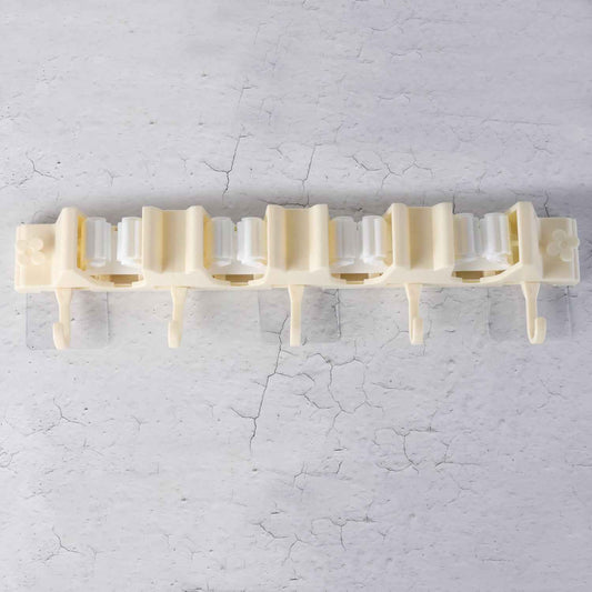 Self-adhesive Wall-mount Broom Mop Holder Rack