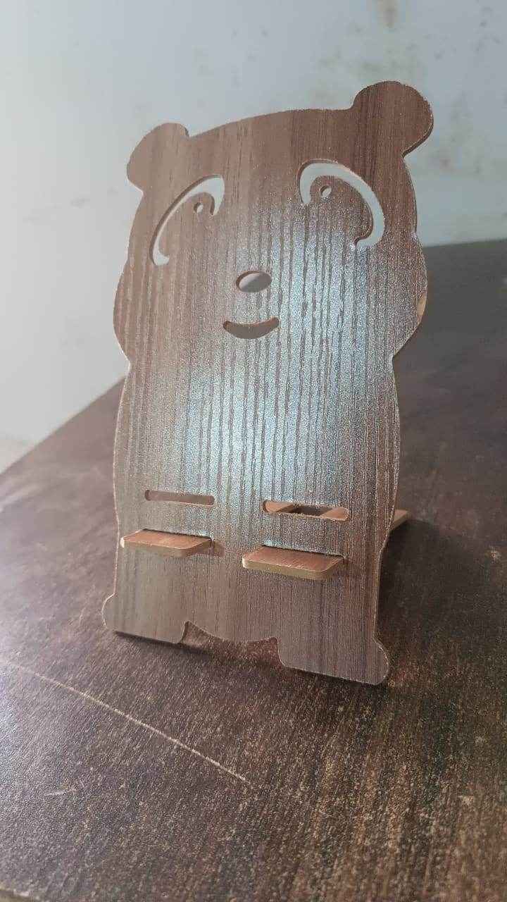 Wooden Cartoon Shape Design Mobile Stand (1 Pc) - Best Deals at BeSh Deals®