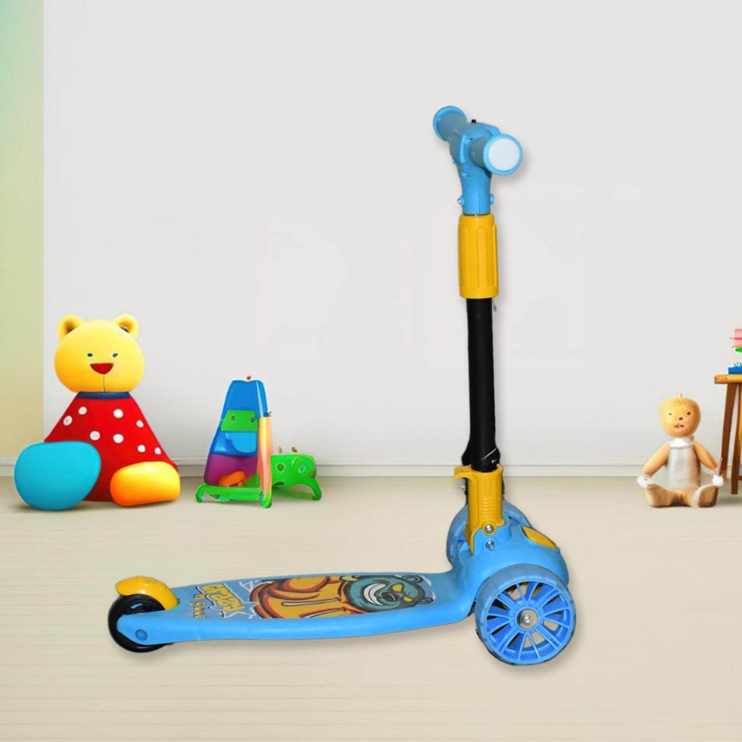 Jumbo Scooter For Kids 2 Wheels Steel Frame Large Foldable Height Adjustable - Best Deals at BeSh Deals®