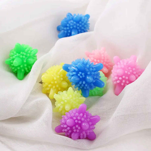 8737 Soft Star Washing Machine Laundry Dryer Balls Laundry Ball For Household Cleaning Washing Machine Clothes Softener (10 Pcs Multi Color)