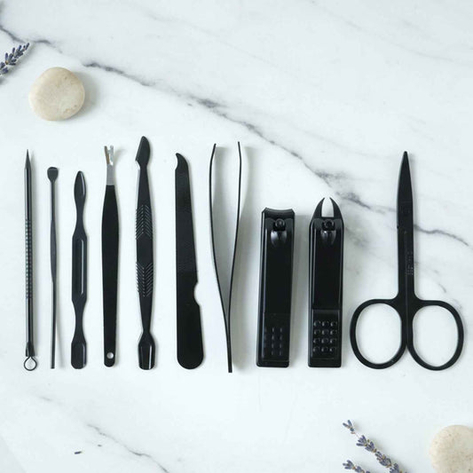 10 In 1 Professional Manicure Pedicure Grooming Kit