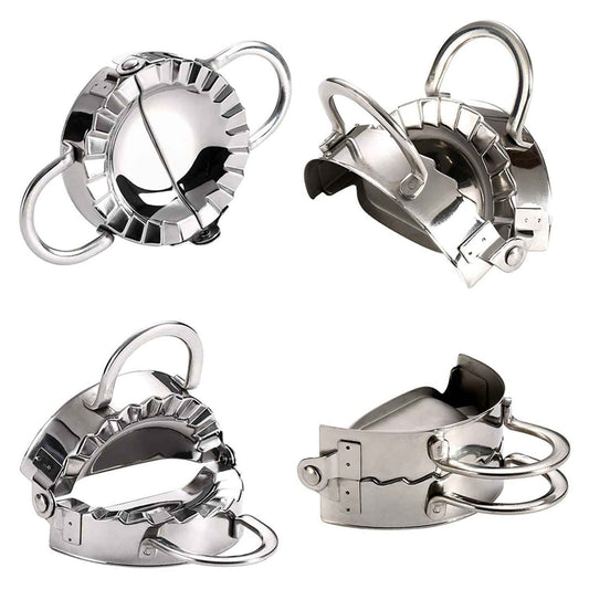 2219 Stainless Steel Dumpling Maker Dough Cutter Pie Mold Tool.