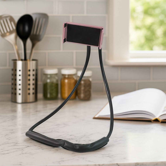 Neck Phone Holder Desktop Lazy Stand - (1 Pc)
