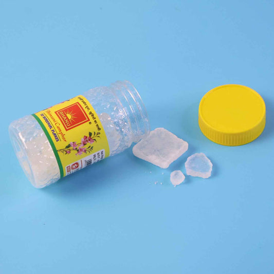 Premium Bhimseni Camphor Iso Borneol Flakes (20gm 1 Pc)