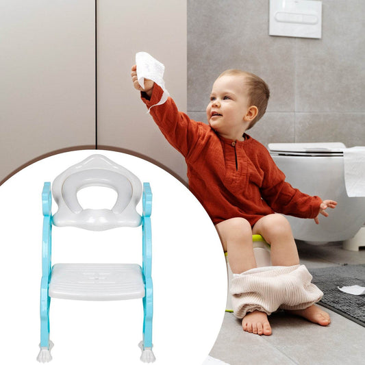8492 2 In 1 Potty Training Toilet Seat With Step Stool Ladder For Boy And Girl Baby Toddler Kid Childrens Toilet Training Seat Chair With Soft Padded Seat And Sturdy Non-slip Wide Step Make Potty Easier For Your Kids (Multi-color) - Best Deals at BeSh Deals®