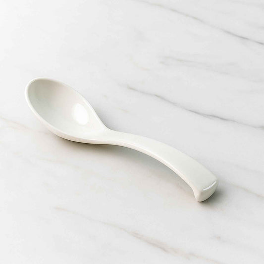 Plastic Soup Spoon Deep Bowl (1 Pc White)