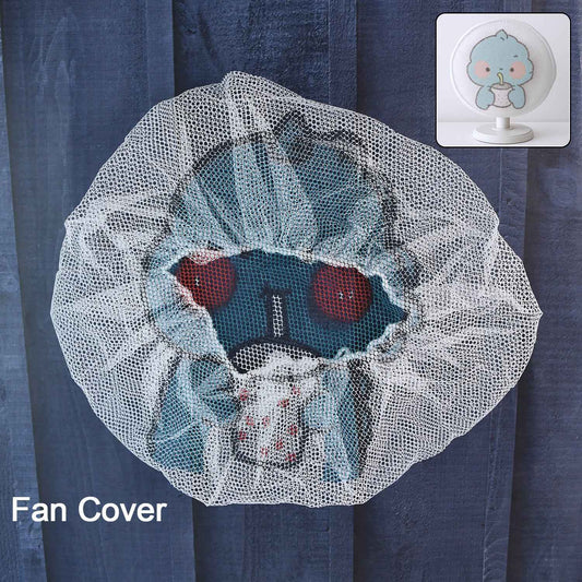 Cute Cartoon Character Fabric Mesh Fan Cover (1 Pc Mix Design)