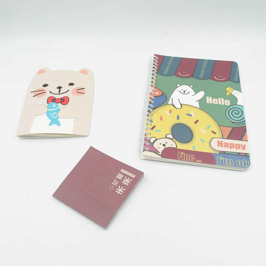 Cartoon Stationery Box Cartoon Design School Box Book Diary Pen Eraser Sharpner Sticker Pen Refill Student Gift School Box (1 Box)