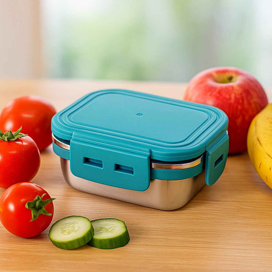 Apex Stainless Steel Mini Stack Plate Food Container (Approx 200 Ml)