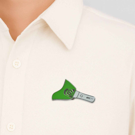 Stylish Metal Badge Pin Single Piece (Random Design)
