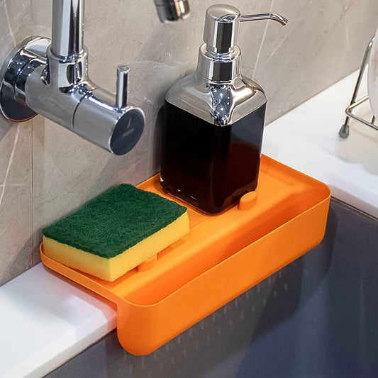 8887 Multi Functional Drainer Shelf Sink Storage Holder Sink Colander Strainer Basket (1 Pc)