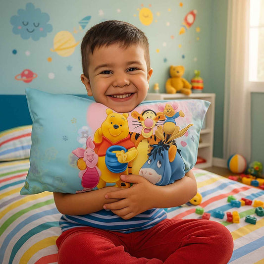 Soft Plush Cartoon Character Kids Pillow (40 X 25 Cm 1 Pc)