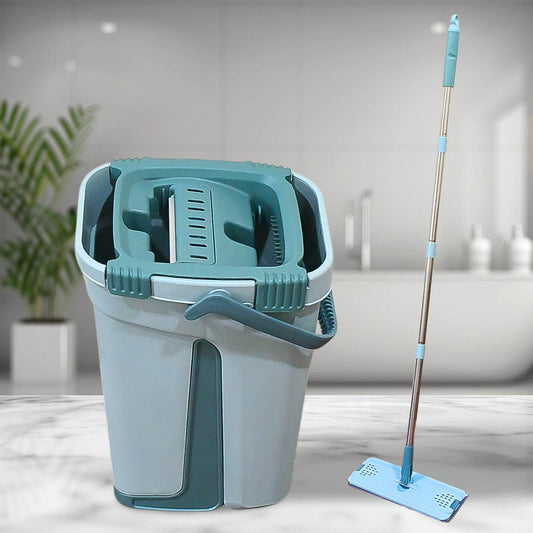 1142 Scratch Cleaning Mop With 2 In 1 Self Clean Wash Dry Hands Free Flat Mop - Best Deals at BeSh Deals®