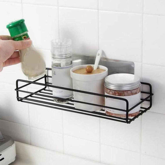 1764 Multipurpose Wall Mount Metal Bathroom Shelf And Rack For Home And Kitchen.