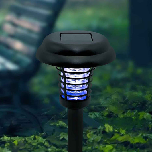 Garden Lighting Uv Led Solar Powered Led Mosquito Trap Bug Zapper (2 Pc)