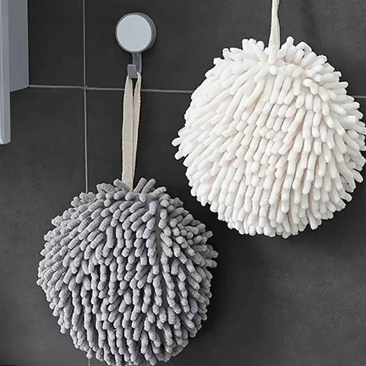 7806 Super Soft Cute Hanging Hand Towel For Kitchen And Bathroom Ultra Absorbent Thick Coral Velvet Hand Towels With Hanging Loop Fast Drying Microfiber