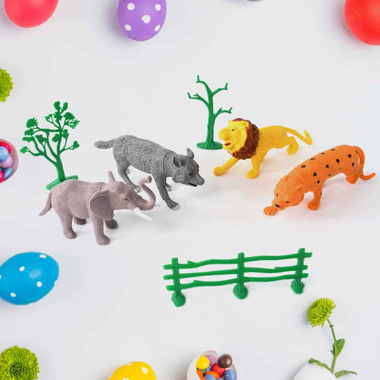 Ttg Small Wild Animal Toy Set For Kids (Pack Of 4 Animals)