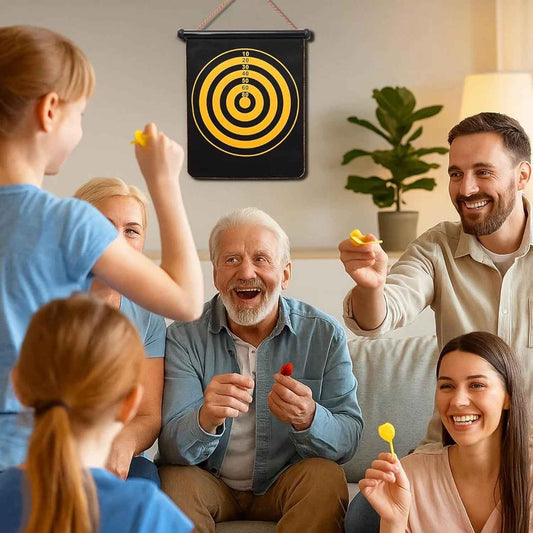 Magnetic Roll-up Dartboard Game - (12-inch Set)