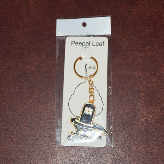 Shivling Design Golden Keychain (1 Pc) - BeSh Deals