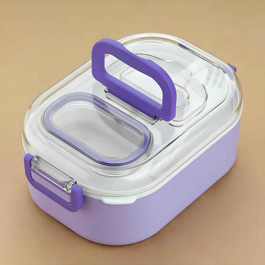 Multi-functional 1 Set Leakproof Lunch Box With Cutlery Tumbler