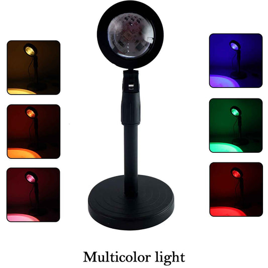 6423 4 Colors Sunset Lamp Sunset Projection Lamp Led Night Lights