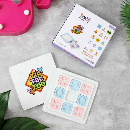 Tic Tac Toe Classic Strategy Board Game For Kids (1 Set)