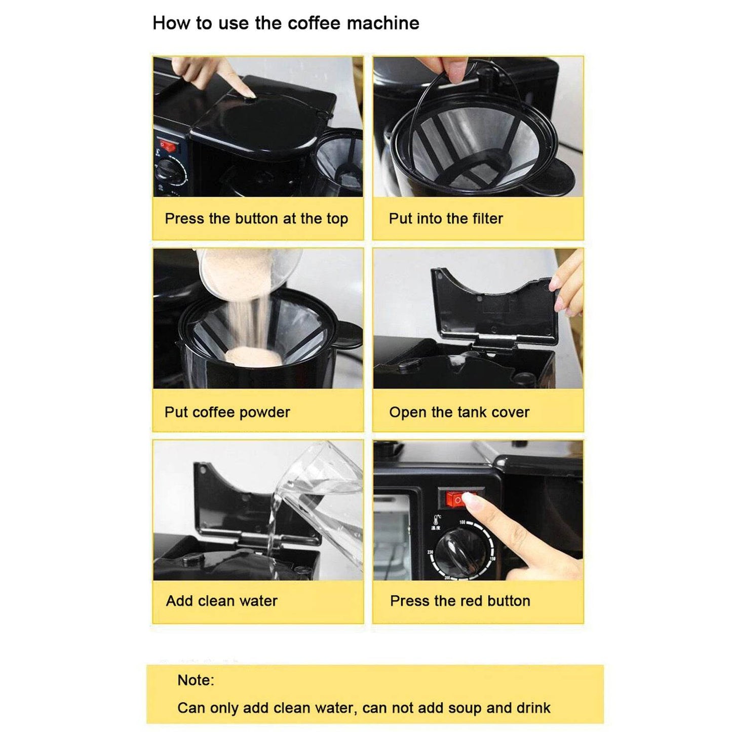 2788 3 In 1 Breakfast Maker Portable Toaster Oven Grill Pan Coffee Maker Full Breakfast Ready At One Go - Best Deals at BeSh Deals®