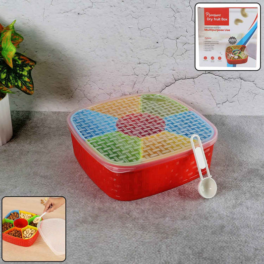 7 In 1 Dry Fruit Snack Box With Spoon
