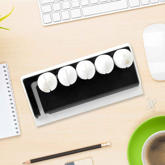 5 Slots Adhesive Desk Cable Cord Holder For Charging Cable (1 Pc Mix Color) - BeSh Deals