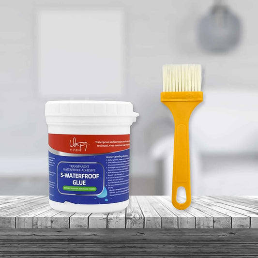 7935 Transparent Waterproof Glue 250g With Brush Leakage Protection Outdoor Bathroom Wall Tile Window Roof Anti-leakage Agent Sealant Glue Roof Sealant Waterproof Gel