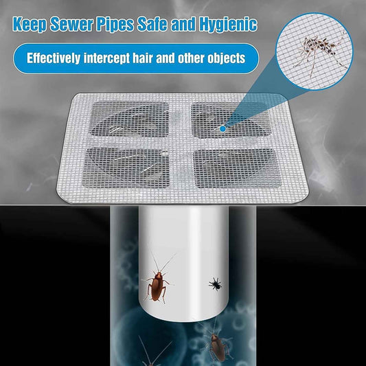 Window Screen Mesh Hole Repair Kit Patch Adhesive (1010 Cm 10 Pcs Set)