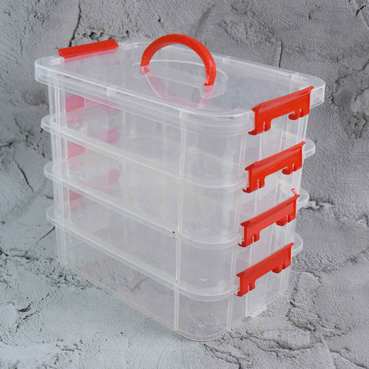 4-layer Transparent Multipurpose Plastic Storage Box