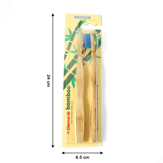 Eco-friendly Bamboo Toothbrush Twin Pack (12 Packets 24 Pieces)