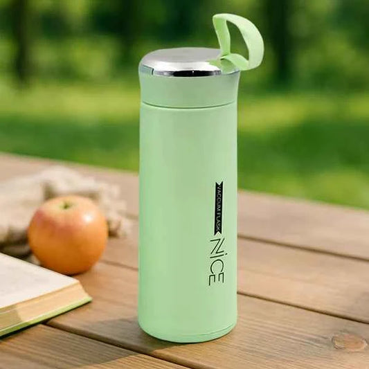 Water Bottle 400ml Leak Proof Glass Water Bottle With Daily Water Intake For Gym And Children Nice Bottle (1 Pc Light Green Color)