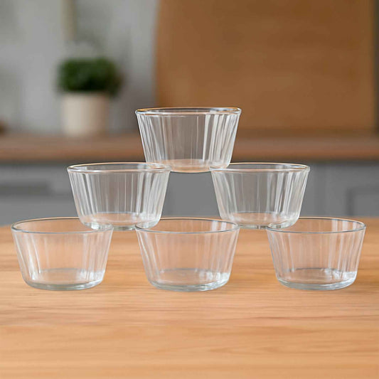Premium Transparent Plastic Dessert Bowl Set 6 Pieces - BeSh Deals
