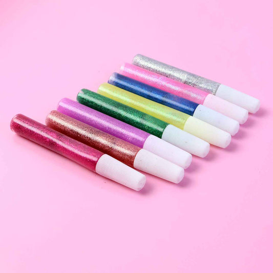 Diy Multi-color Glitter Craft Glue Pen Set (10ml 8 Pc)