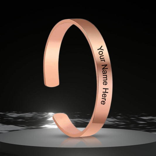 Customized Personalized Stylish Kada Bracelet (1 Pc Rose Gold Copper) - Best Deals at BeSh Deals®