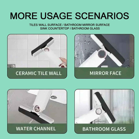 4707 Portable Self-squeeze Short Mop Mini Hand Wash-free Strong Absorbent Mop With 1 Cotton Head Cleaning Sponge For Bathroom Kitchens Table