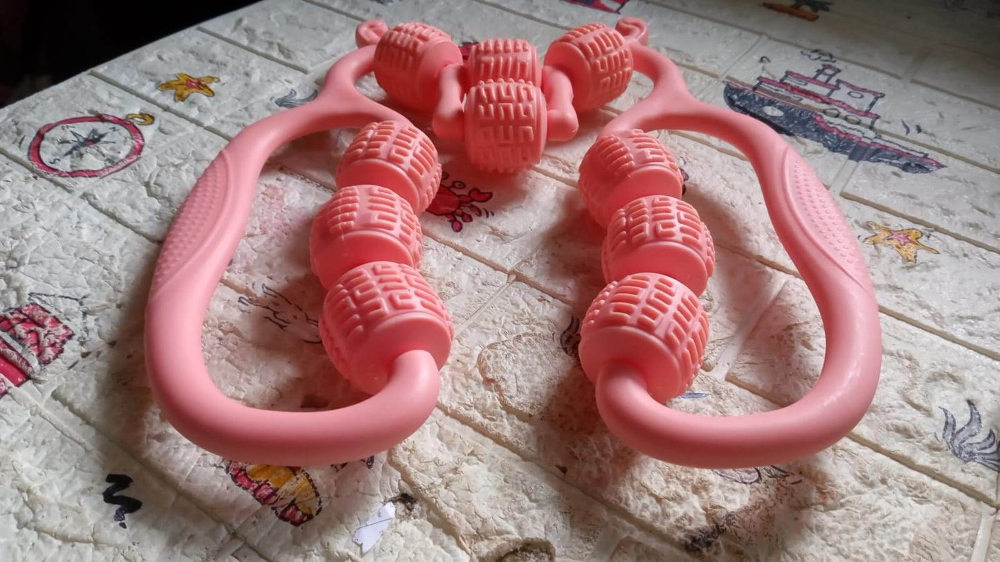 Muscle Massage Roller 10 Wheels Relieve Soreness Leg Muscle Roller Fitness Roller Muscle Relaxer Massage Roller Ring Clip All Round Massaging Uniform Force Elastic Pp Drop Shaped For Home Use (1 Pc) - Best Deals at BeSh Deals®