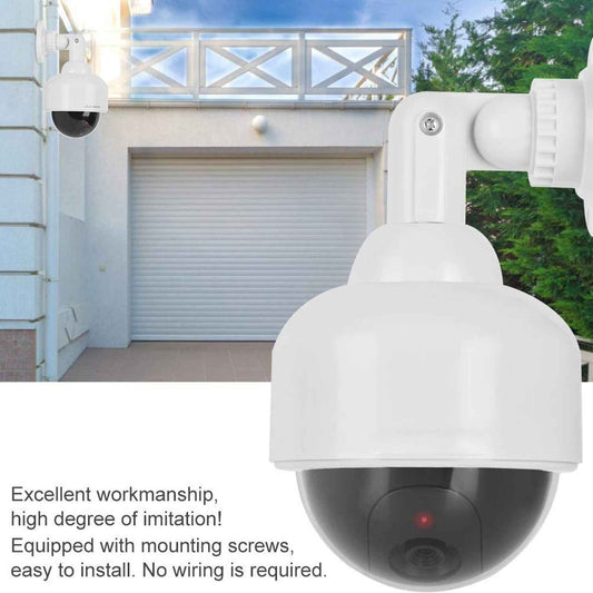 Fake Dummy Camera Cctv With Flashing Red Led Light (1 Pc Battery Not Included)