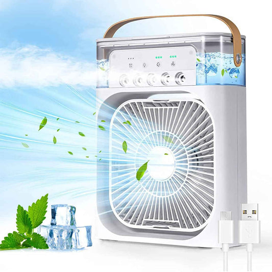 Portable Air Conditioner Fan 7 Color Changing Light (Big 1 Pc) - Best Deals at BeSh Deals®