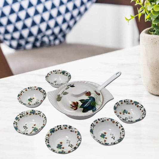 2739 9 Pc Pudding Set Used As A Cutlery Set For Serving Food Purposes And Sweet Dishes And All In All Kinds Of Household And Official Places Etc. - Best Deals at BeSh Deals®