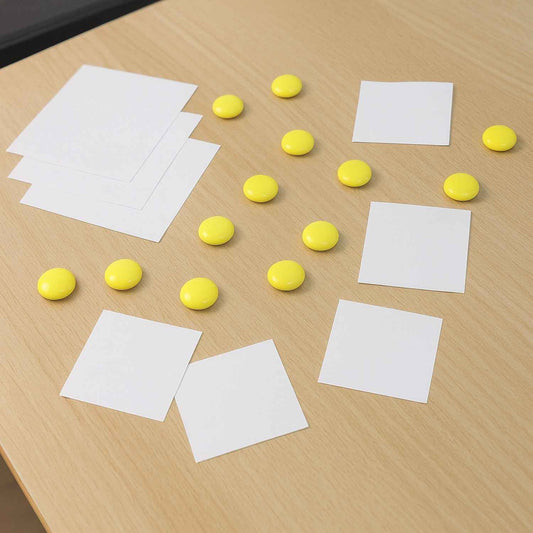 Strong Round Fridge Whiteboard Magnet - (10 Pc Set)