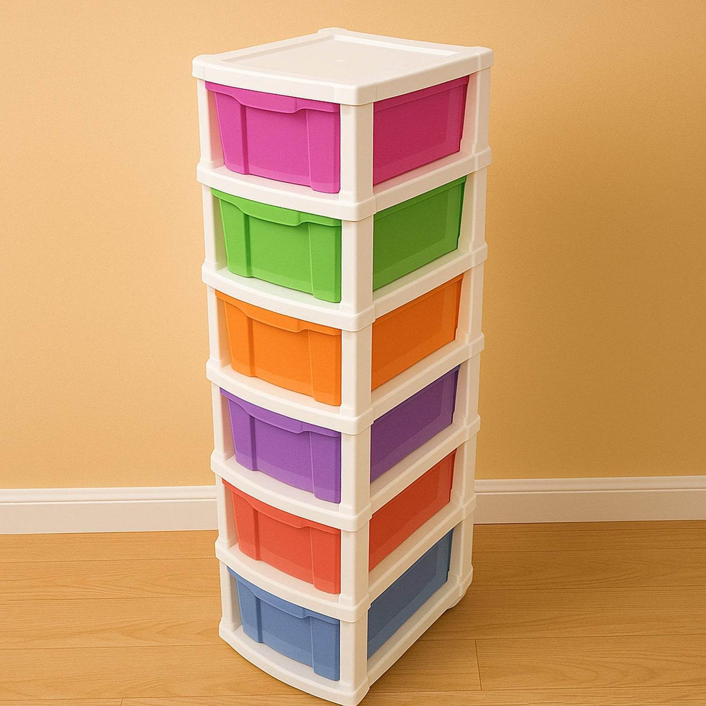 6-layer Multi-colored Plastic Storage Drawer Cabinet - Best Deals at BeSh Deals®